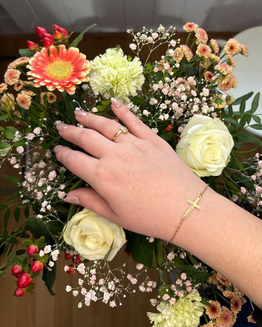 Bracelet - Croix doré